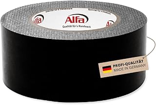 Alfa 1x UV-Black Fassadenband 50 mm x 25 m UV-beständiges Folienklebeband flexibles Klebeband
