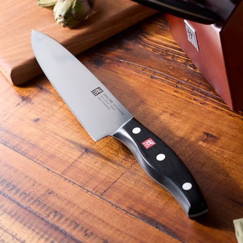 Image of Zwilling Twin Signature Self Sharpening 20-Pc Knife Set Made in Germany | Ultra Sharp Blades Made with Special Formula Friodur Ice Hardened Steel for Durability. Dishwasher Safe and Comfortable Grip.