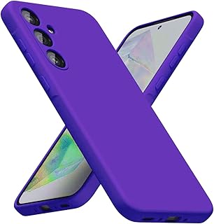 for Samsung Galaxy A14 Case Cover Black Slim Fit for Soft TPU Back Cover Flexible Silicone Cover Matte Samsung Galaxy A14 5G (Purple)