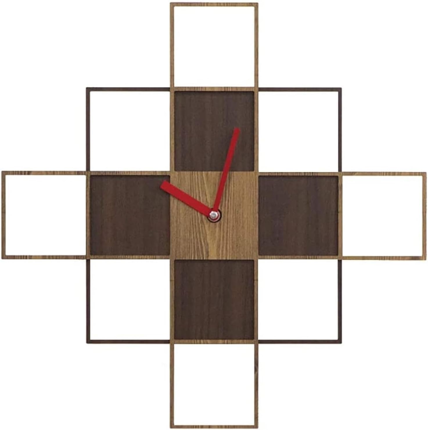 Wall Clock 14-inch Vintage Wood Grain Wall Clock Wood Creative Clock Personality Wall Clock Silent Clock