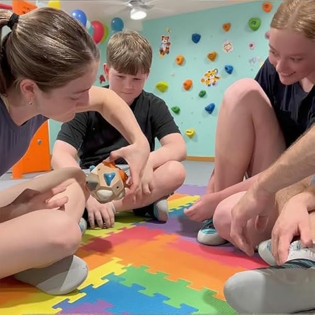 Handcrafted Boulder Block - 3D Boulder Block, Rock Climbing Training Ball for Finger Strength & Precision, Portable Grip Tool, Gifts for Climbers, Bouldering Enthusiasts & Fitness Lovers