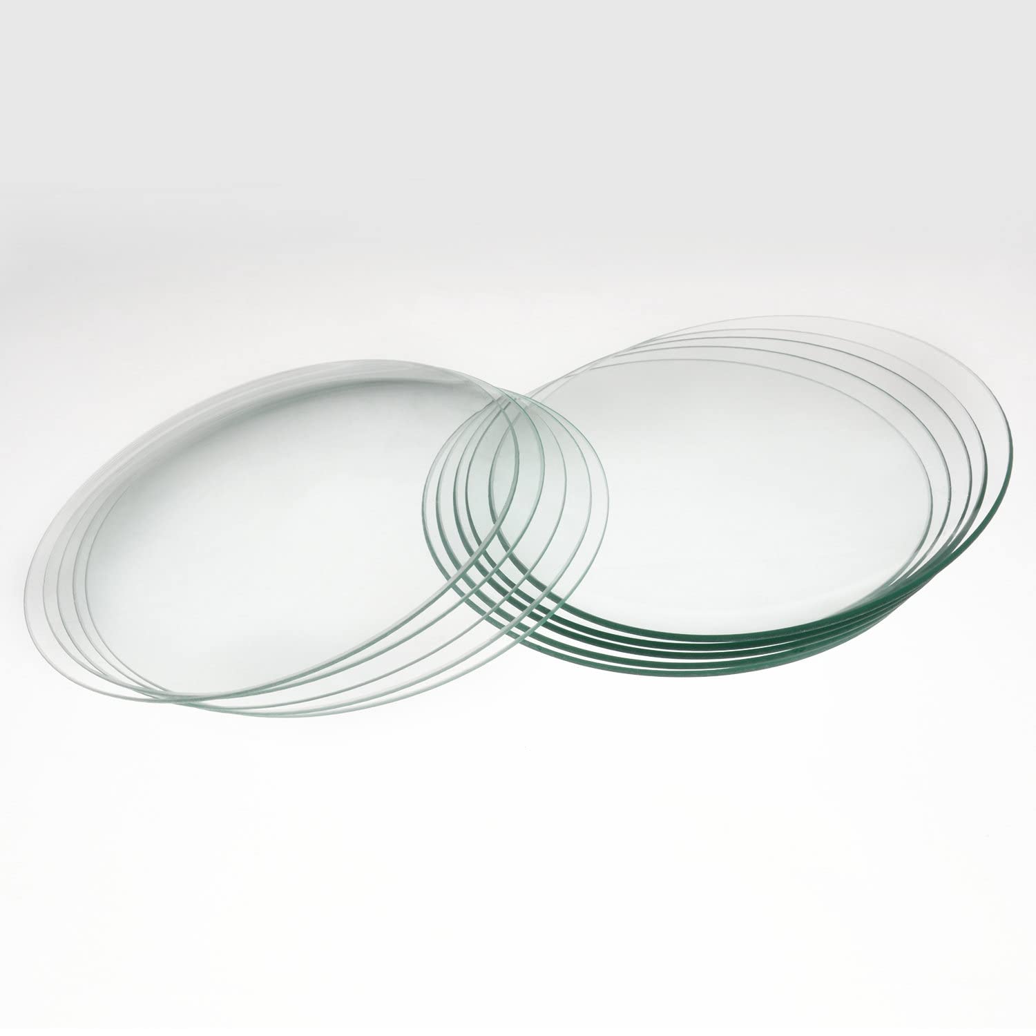 stonylab Watch Glasses, 10pk 100 mm Oblate Watch Glass Beaker Cover Set Ground Edge Borosilicate Glass Beaker Lid Evaporating Dish Cover for