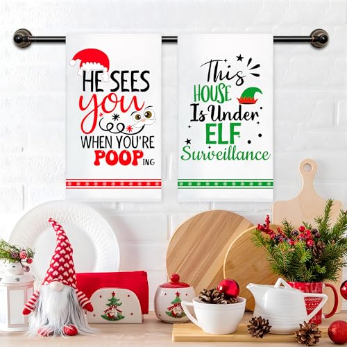 peony-man-Christmas-Funny-Kitchen-Towels-Novelty-Xmas-Dish-Towels-Christmas-Hand-Towel-Christmas-Dish-Tea-Towels-for-Christmas-Winter-Holiday-Kitchen-Bathroom-Cooking-18-x-26-Inch-4-Pcs peony man Christmas Funny Kitchen Towels Novelty Xmas Dish Towels Christmas Hand Towel Christmas Dish Tea Towels for Christmas Winter Holiday Kitchen Bathroom Cooking 18 x 26 Inch 4 Pcs