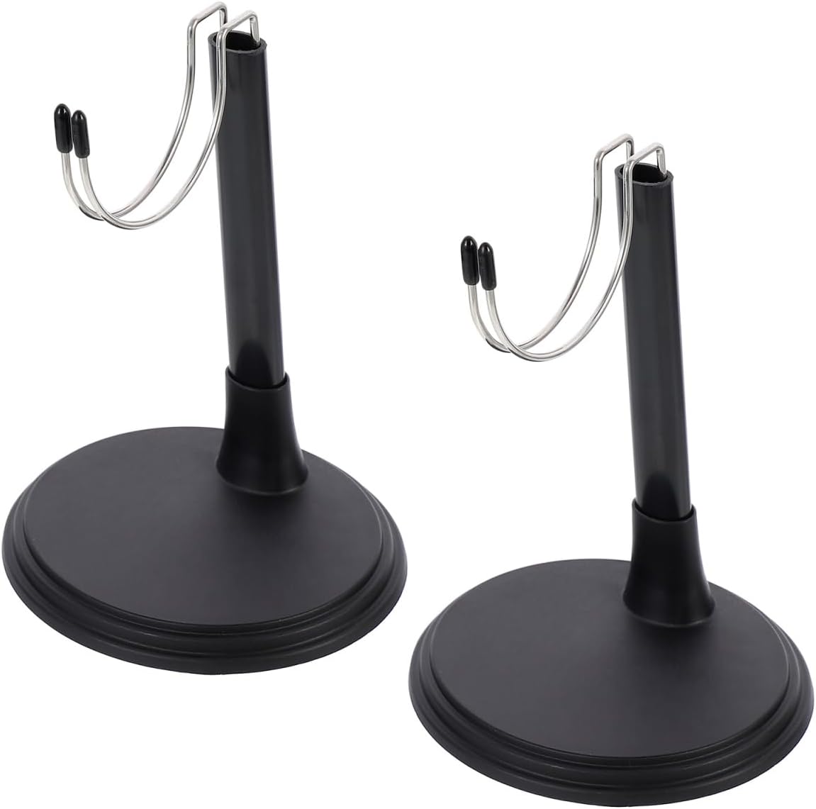 Toyvian Doll Display Racks 2-Pack Standing Brackets with Wide Base for Stable Doll Stands Perfect for 11 Inch Dolls Ideal Holder for Home and Shop Display