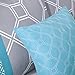 Intelligent Design Clara -All Seasons Comforter Set -4 Piece - Blue - Geometric Pattern - Twin/TwinXL Size - Includes 1 Comforter, 1 Sham, 2 Decorative Pillows - Great For Dorm Room And Guest Room