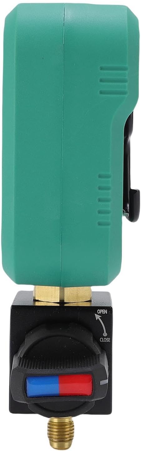 Zunate Digital Manifold Meter for Air Conditioning, 1/4 Inch Inlet Pressure Tester with MultiUnit Display, Vacuum and Leakage Testing, Refrigeration Maintenance