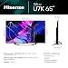 Abbildung Hisense 65U7KQ 164 cm (65 Zoll) Fernseher 4K Mini LED ULED HDR Smart TV, Quantum Dot, 120Hz, HDMI 2.1, Game Mode Pro, Dolby Vision IQ & Atmos, Bluetooth, Alexa Built-in, Anthrazit [2023], Schwarz