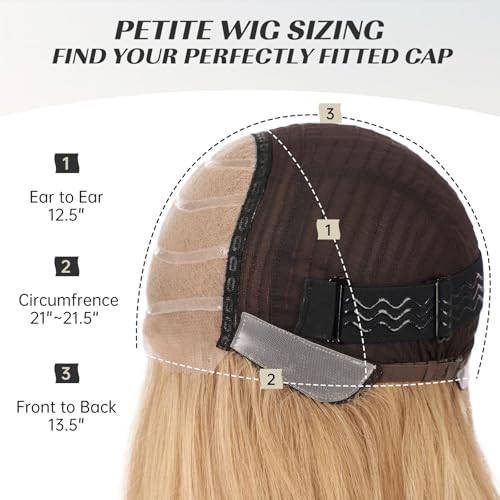 Image of KKU 5x5 Lace Front Human Hair Wig, Double Breathable Lace with Skin-Friendly Silk Base and Non-Slip Silicone Grips, Middle or Parted Natural Hairline Wigs for Women (16 Inch, Ash Blonde)