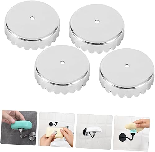 Miniatura 6 de Alipis 16 pcs Holder Drain Caps Accessory Bathroom Supplies Magnetic Parts Cap Rack Shower Storage Dish Stainless Racks Soap Steel