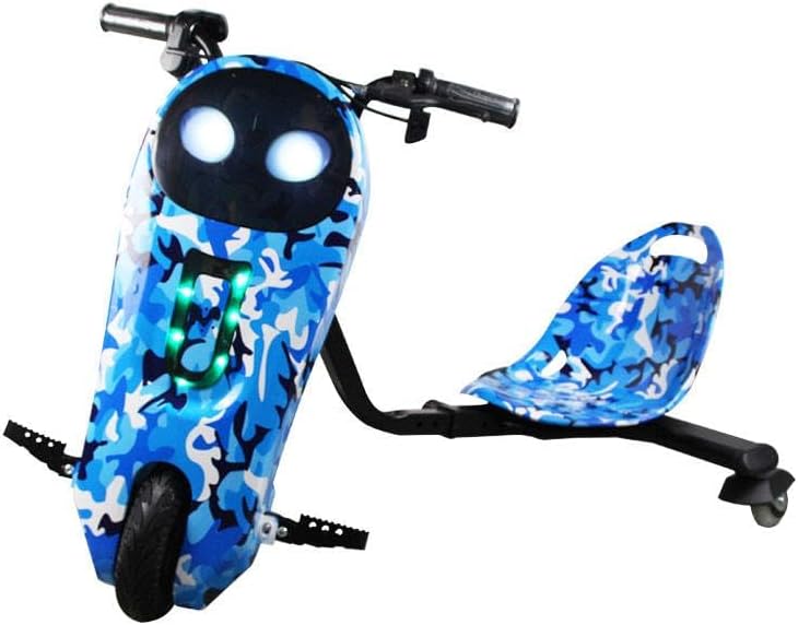 Samtop Kids 36V Kids Electric Drifting Trike Scooter Super Power Scooter 360 Degree Drift Car High Speed & Bluetooth