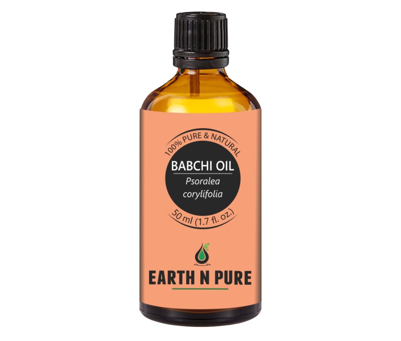 Earth N Pure Babchi Oil (Psoralea Corylifolia) – 100% Pure, Cold-Pressed & Undiluted | Ayurvedic Herbal Oil for Skincare, Facial & Body Massage | 50ml