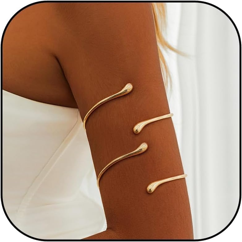 Arm Cuff Bracelet Upper Arm Jewelry Women Gold Cuff