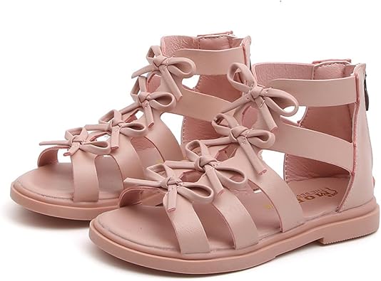 Small Bowties Girls High Gladiator Sandals Toddler, Little Kid