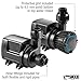 SICCE Syncra ADV 5.5 Water Pump 1450 GPH Italian Made Aquarium DC Return with Controller | Quiet, Submersible or External | Fish Tank, Sump, Pond, Freshwater and Saltwater Marine Use
