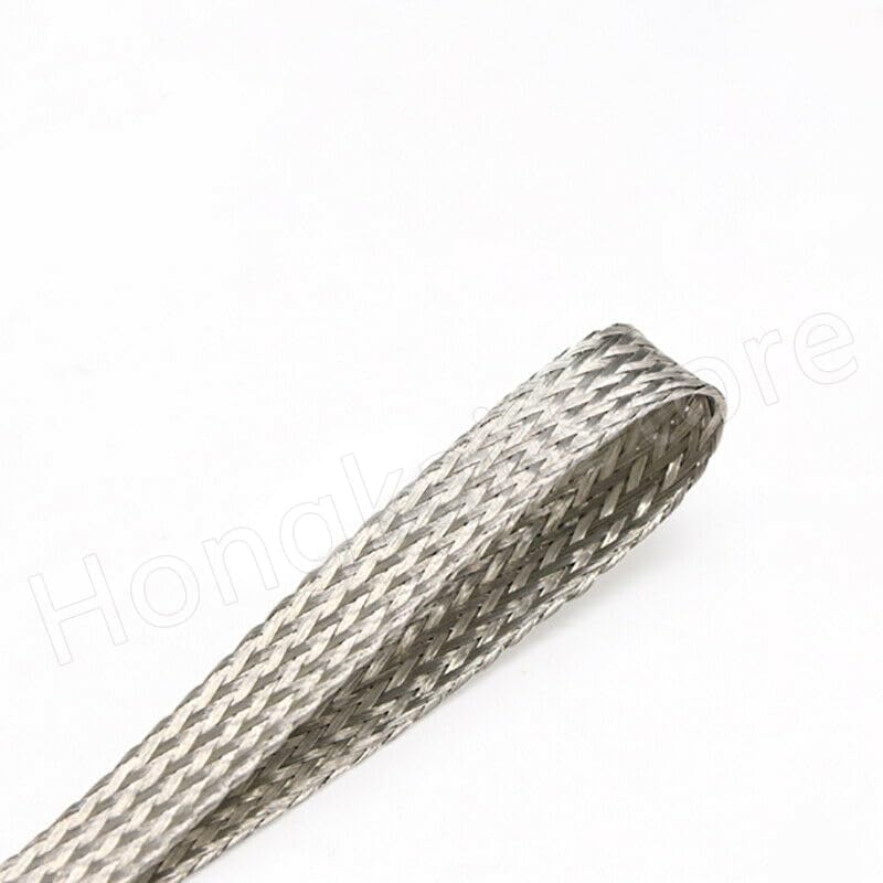 1/2/3/5meter Tinned Copper Shielding Braided Cable Sleeve 2 4 6 8 10 12 16 20 25 28 40mm Audiophile Power Cord Anti-Interference - (Color: 5m, Inside Diameter: 8mm)