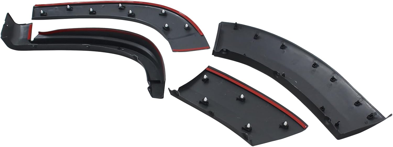 Front Left Top Wheel Opening Fender Flare Molding Trim Kit Dark Gray for Ram ProMaster 1500 2500 3500 2014 2015 2016 2017 2018