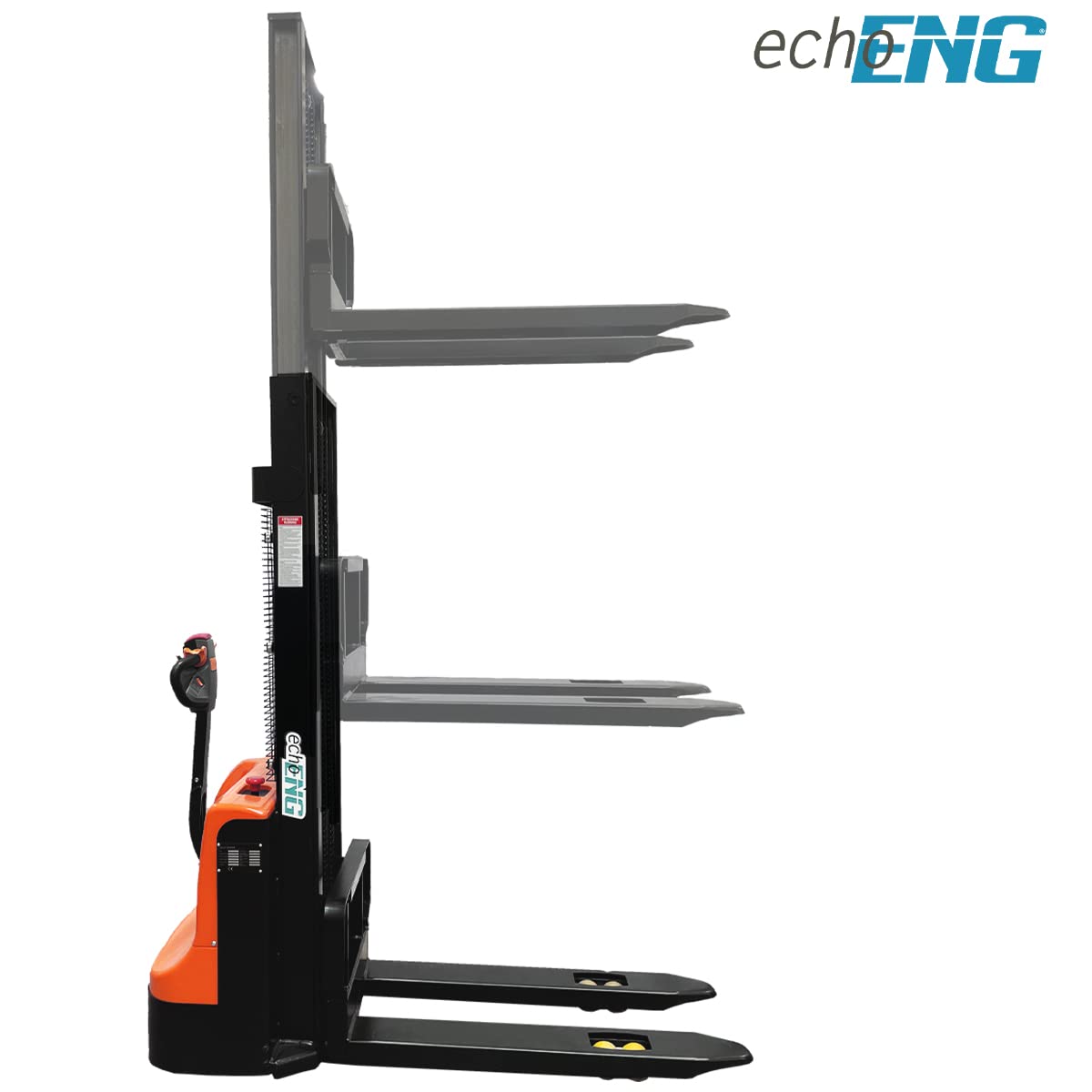 echoENG Carrello elevatore elettrico | Portata 1500 kg | Altezza di sollevamento 3000 mm | Ruote in PU | Lunghezza forche 1150 mm | Transpallet sollevatore elettrico per pallet | MA SL EL30