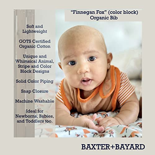 Organic Cotton Baby Bib 3-Pack for Newborns, Babies, Boys, Girls, Unisex, Shower Gift4