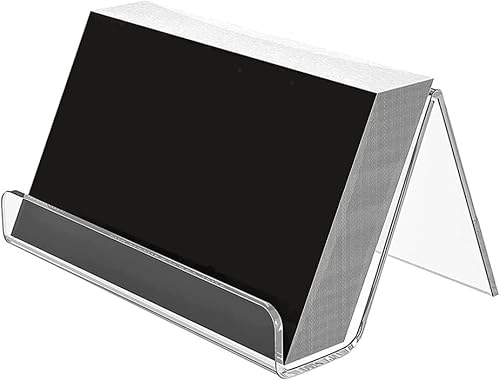 Miniatura 2 de Soporte de exhibición de acrílico para tarjetas de presentación, 4 unidades, transparente, organizador de tarjetas de nombre para exposición, hogar