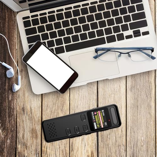 Dictaphone enregistreur numérique compact anti-chute pour la prise de note continue