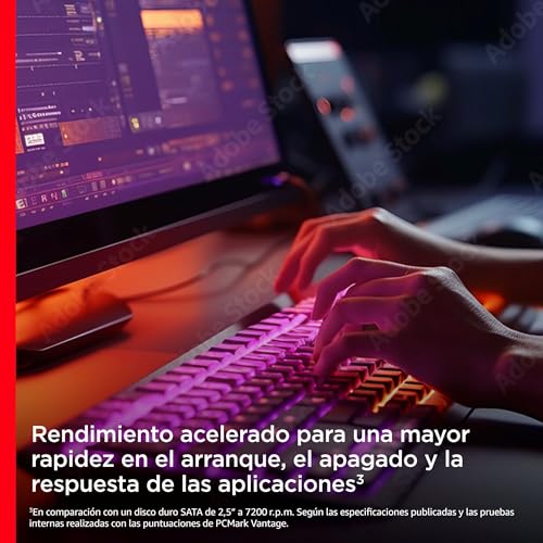 SanDisk Ultra 3D SSD 4 TB SATA 2.5", 3D NAND Technologie, n-Cache 2.0 Technologie, con hasta 560 MB/s, Negro - imagen 6