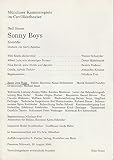 Programmheft Sonny Boys. Komödie von Neil Simon. Premiere 30. August 2000 Cuvilliestheater Spielzeit 2000 / 2001 Heft 1