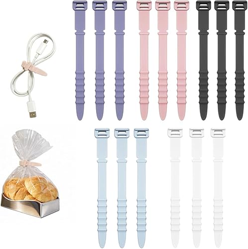 Organizador de cables de datos, organizadores de auriculares de silicona actualizados 2026, bridas de cables de silicona, organizadores de gestión