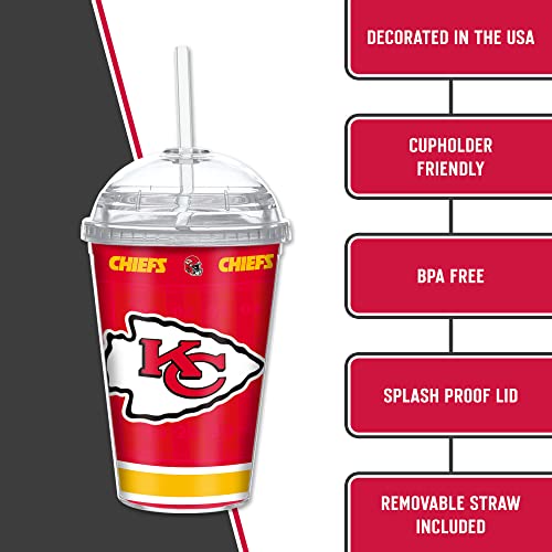Image of Rico Industries NFL Football Rookie of The Year 12oz Acrylic Tumbler, Youth Tumbler with Swirly Straw