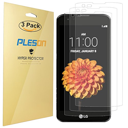 LG K7 Screen Protector,LG Tribute 5 Screen Protector, PLESON® [3-Pack] LG K7 Clear Screen Protector, Premium HD Clear Film/Bubble-Free/Screen Protector for LG K7/LG Tribute 5 (2016)