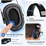 DEAKSHIE Electronic Hearing Protection, SNR 30dB Shooting Earmuffs