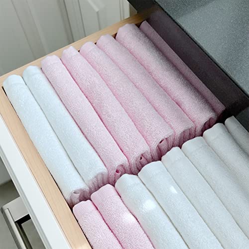 Summermia WASHCLOTHS-WHITE 12 Pack Washcloths 13 Inch X 13 Inch - Soft Wash Cloths For Your Face Towel, Viscose Derived From Bamboo & Cotton Blend Wash Cloths thumb #8