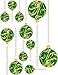 Green And Gold Christmas Ornaments Static Cling Window Decals Removable and Reusable Holiday Clings