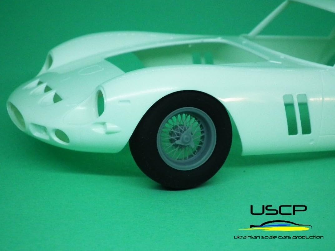 USCP 24P177 1/24 15 Inch Italian Wire Wheels for 250 GTO + Tires