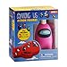 P.M.I. Among Us Action Figure | One of Four 4.5-Inch-Tall Collectibles | Among Us Toys and Playable Mini Toys | Pink Crewmate in The White My Name Chef with Hidden Hat and Hands