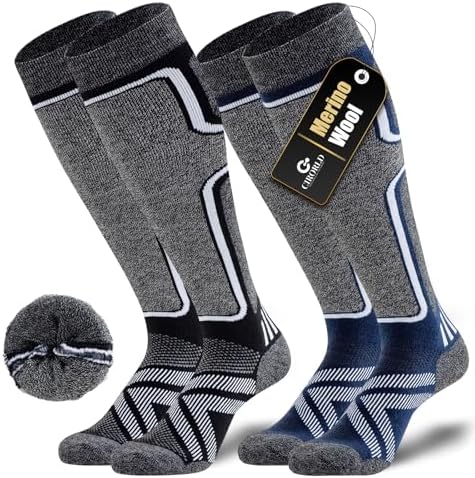 Calze Donna Invernali Calzini Termici Da Sci Donna A2Z - Confezione Da 2 Paia Ginocchio Alto Calze Invernali - Foto 5