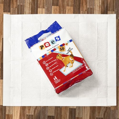 Pees Tapete Higiênico Para Cães 50 Unidades(50x60cm) | Alta absorção e neutralização de odores, idea