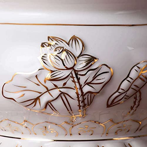 Houlu Small White Ceramic Incense Burner Pot For Praying Buddha, Tibetan Buddhist Altar Worhship Incense Censer - 4 Inches #TOP2