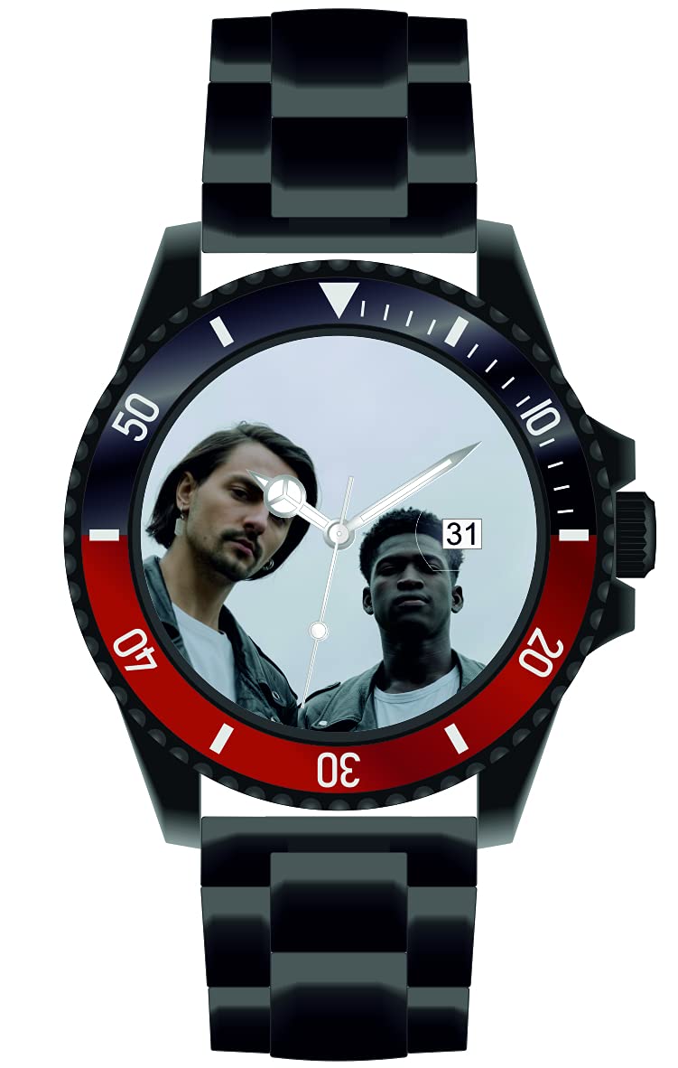 memories Reloj con imagen personalizada reloj con foto 40mm acero inoxidable pulsera reloj de foto, Negro , Pulsera