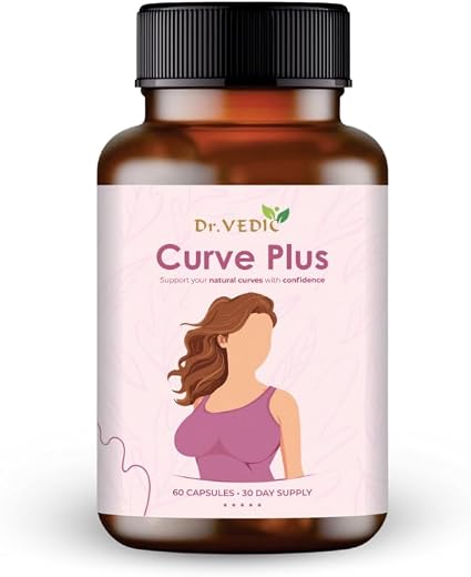 Dr Vedic Breast Support Capsule 100% Pure & Natural | Ayurvedic Herbs like Ashwagandha 60 Capsules (Pack Of 1)