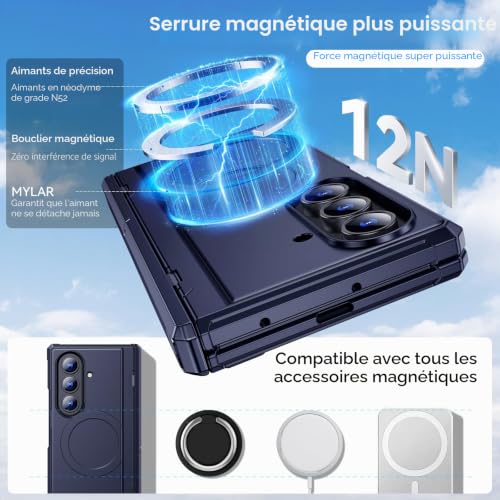 Coque aimantée Samsung Z Fold 7 robuste dotée d'une protection de charnière - 2