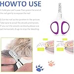Haustier-Nagelknipser, Update-Version Katzen- und Kätzchen-Nagelknipser zum Trimmen, professioneller Haustier-Nagelknipser am besten für eine Katze, Welpen, Kätzchen und kleine Hunde (Lila) – Bild 3