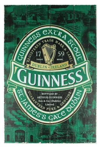 Guinness Wooden Sign - Ireland Label Design