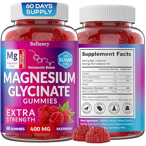 Beilancy Magnesium Glycinate Gummies 400mg Cover