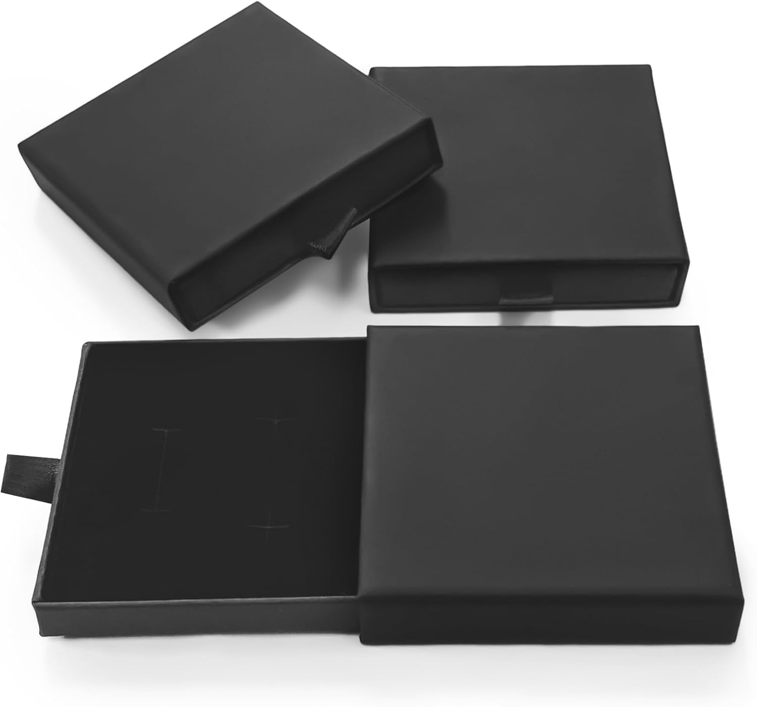 3 Pack Jewelry Gift Box, Square Cardboard Small Jewelry Gift Box, Drawer Type Jewelry Gift Storage Box for Bracelets Necklaces Earrings Rings