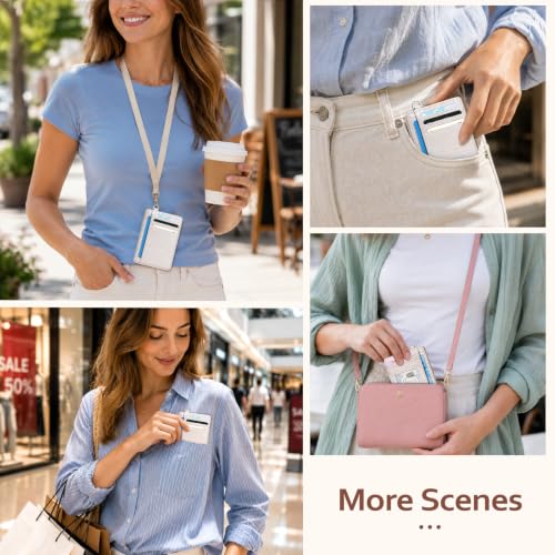 Image of Coco Rossi Crocodile Wallet Women Slim Credit Card Holder with Keychain