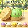 Dumpling Squishy Toy, Crazy Fun Dumpling Squishy with Box, Stretchable Squishies Dumpling Squeeze Stress Balls Fidget Sensory Squishy for Holiday & Birthday Gifts (Green) #2