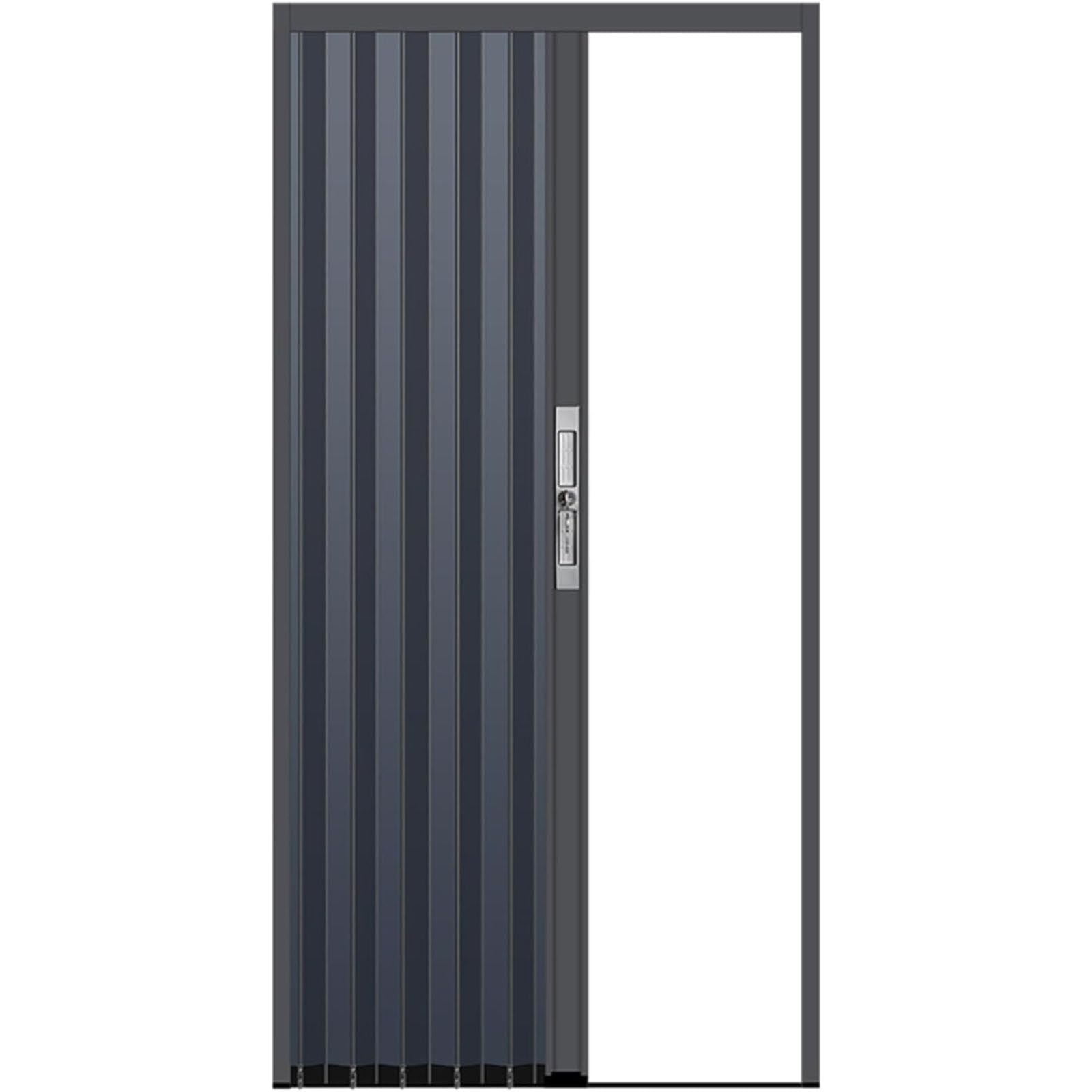 Porte accordéon pliante verrouillable avec serrure et clé, panneaux coulissants de placard, séparateur de pièce pour chambre à coucher et salon