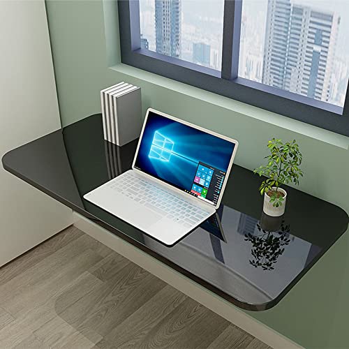 Table pliante murale en bois noble réglable blanc jaune