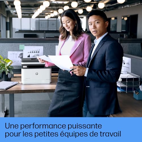 HP Laserjet Pro 3102fdw, 3G630F, Imprimante Multifonction A4, Impression Recto Verso Automatique en N/B, 33 ppm, USB Host, Wi-FI, Ethernet, Fax, ADF, Smart, Blanche