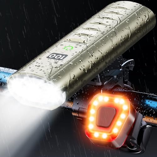 Prasky Rechargeable Bike Light Set with Multiple Modes